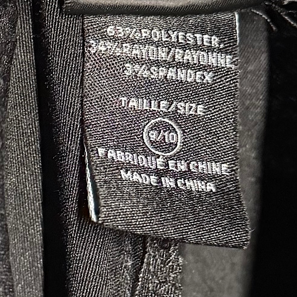 Suzy Shier Black Dress Pants W/buckle detail - Picture 6 of 6